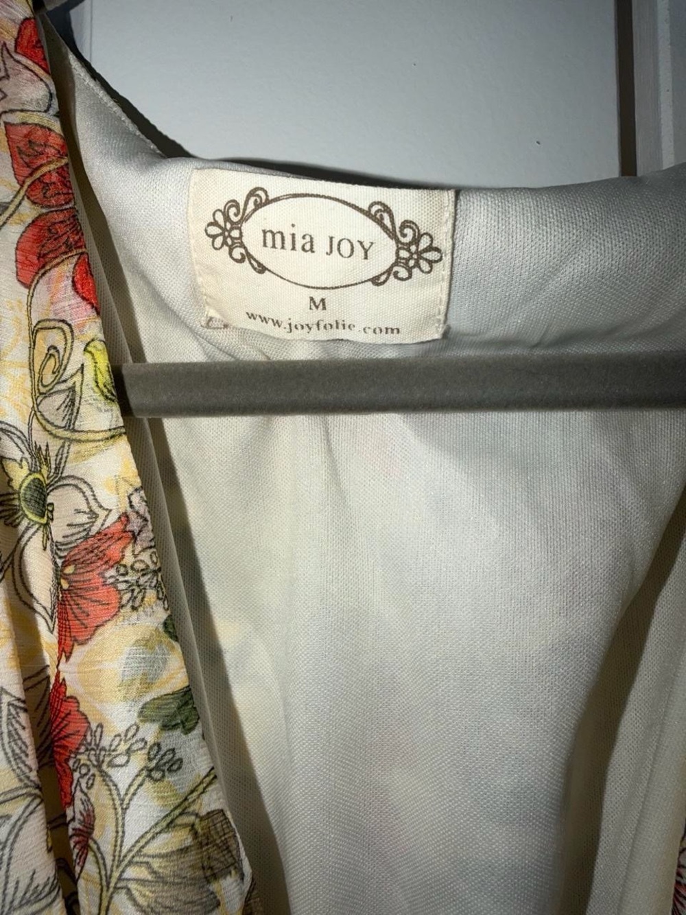 Joyfolie Floral Deep-V Maxi Dress in Olive and Rose - Picture 5 of 6